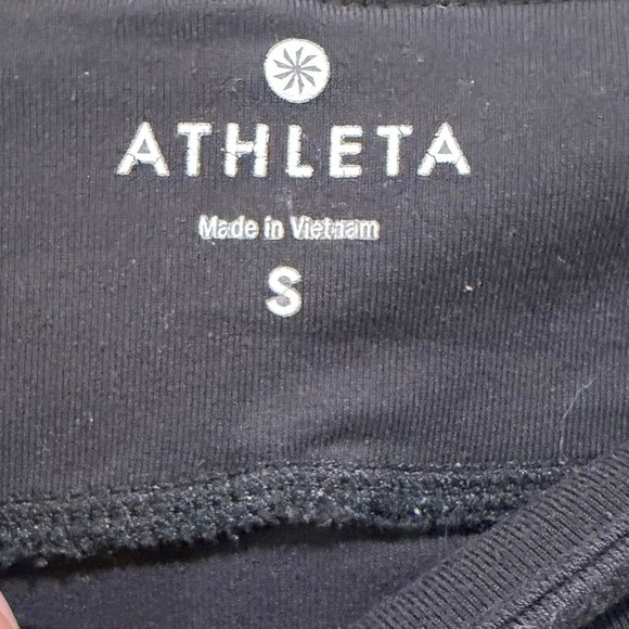 Athleta Black Wide Leg Yoga Pants Womens Small Activewear Trousers - Picture 3 of 3